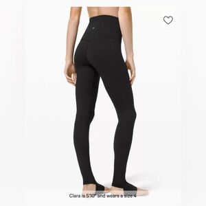 NWT Lululemon Align SHR stirrup pant leggings Size 10 Black